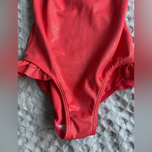 Mini Boden Coral Shimmer Swimsuit 6-7 Years - Picture 2 of 4